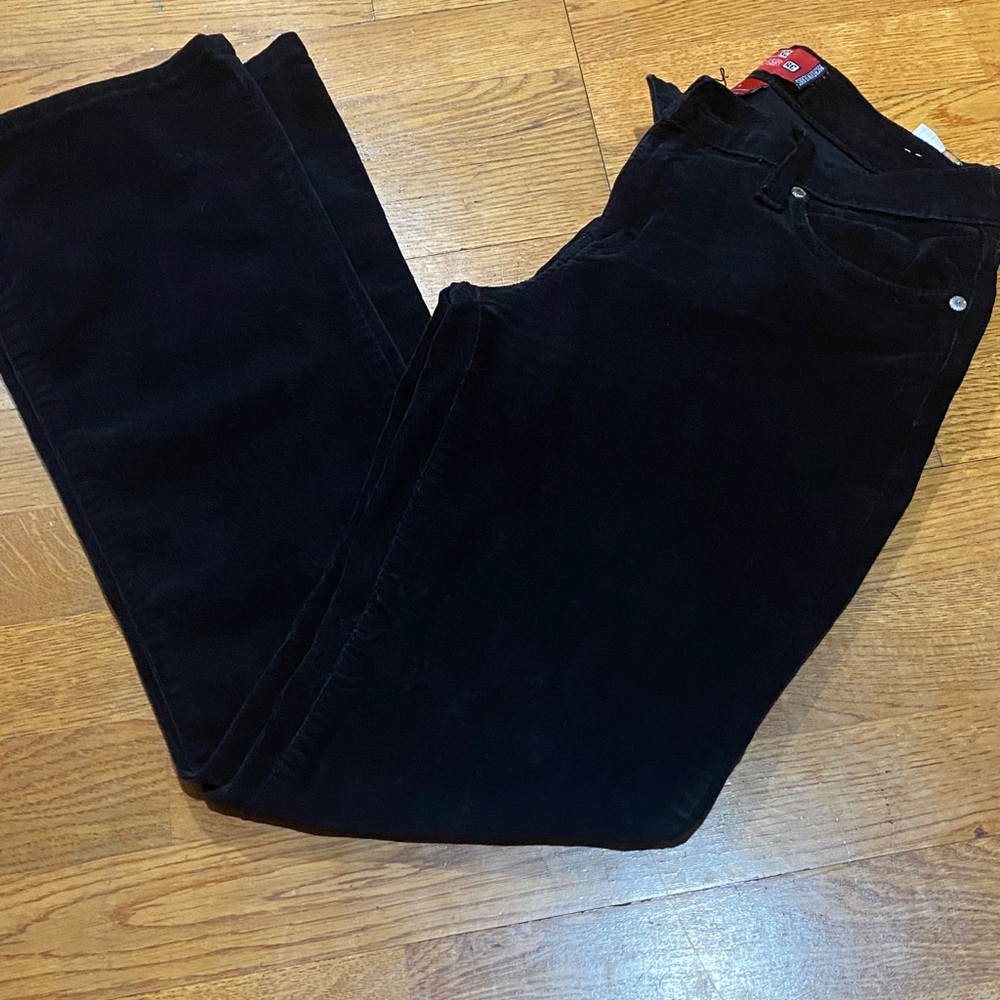 Black corduroy low rise jeans richcow jeans